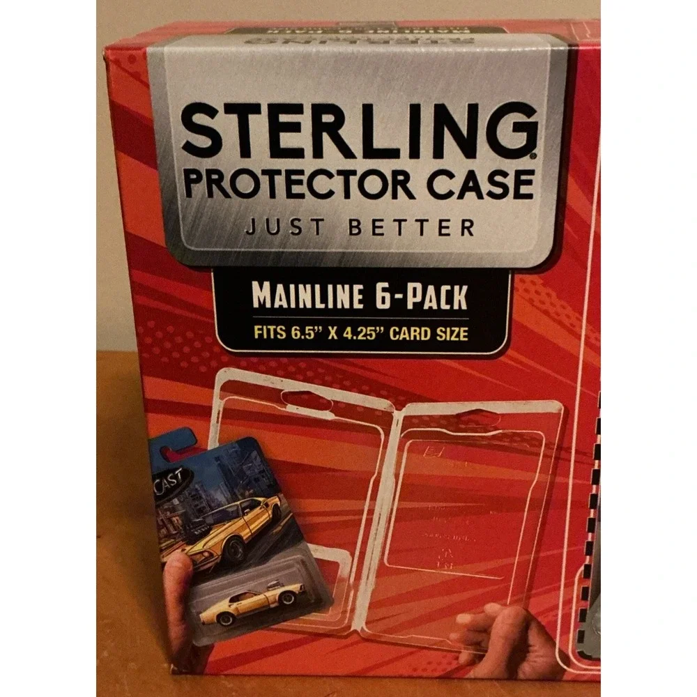 Sterling Protector Case Mainline 6 Pack Gift Box for Hot Wheels & Matchbox Basic